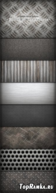 8 Tileable Metal Textures