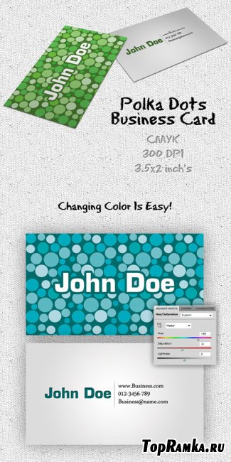 Polka Dots Business Card