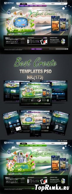 Best Create Black Templates PSD 