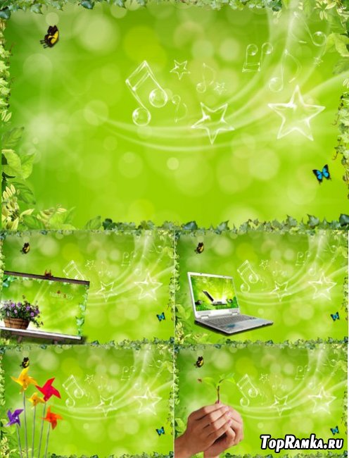 Nice Green Background PSD