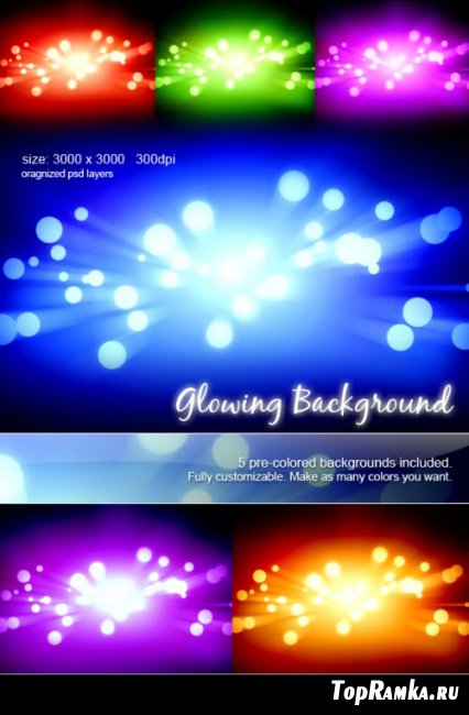 Backgrounds PSD Glowing 