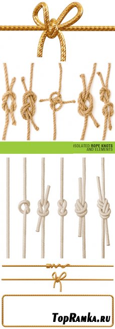 Shutterstock - Isolated Rope Knots and Elements 3xJPGs