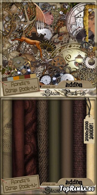 Scrap-set - Ronda Steampunk