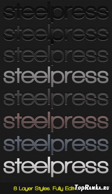 GraphicRiver Steelpress - Unique Photoshop Styles-Text RETAIL