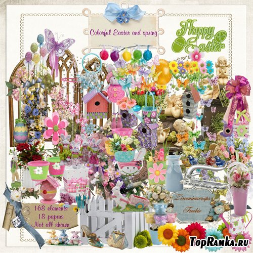 Scrap-set - Colorful Easter & Spring