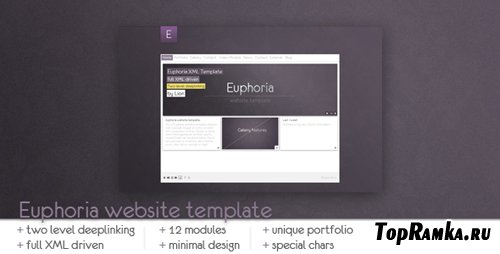 ActiveDen - Euphoria Website Template (Incl FLA) - Rip