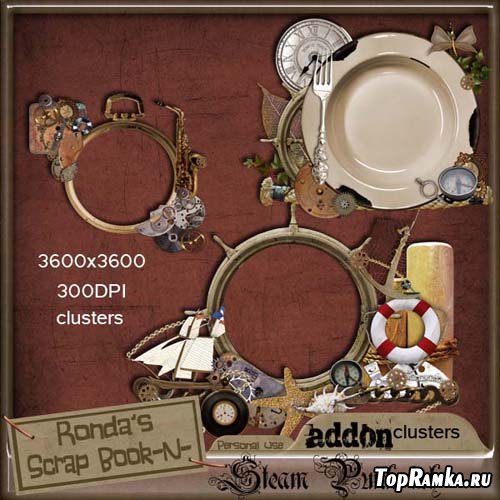 Scrap-kit - Ronda Steampunkish Addon Clusters 2