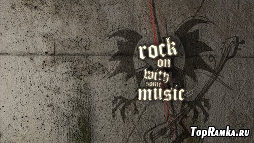 rock on with some music PSD