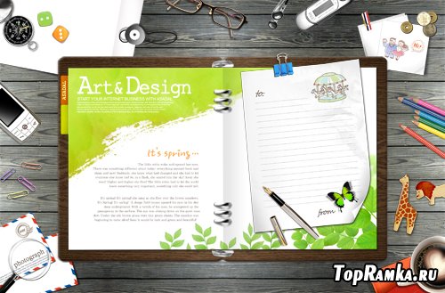 Bookmark Desktop - stationery notebooks