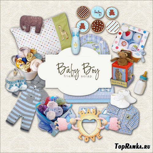 Scrap-kit - Baby Boy Set