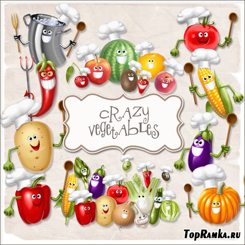 Scrap-kit - Crazy Vegetables