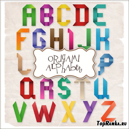 Scrap-kit - Origami Alphabet