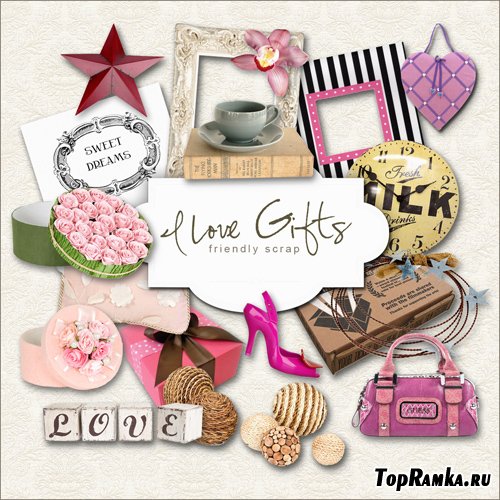 Scrap-kit - I Love Gifts