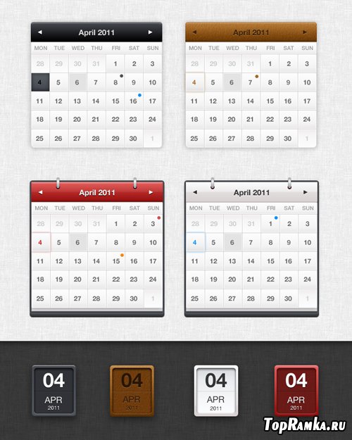 MediaLoot Clean Calendar & Date Pickers RETAIL