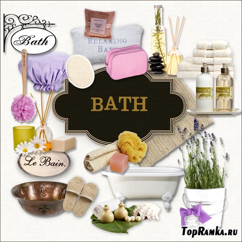 Scrap-kit - Bath Set