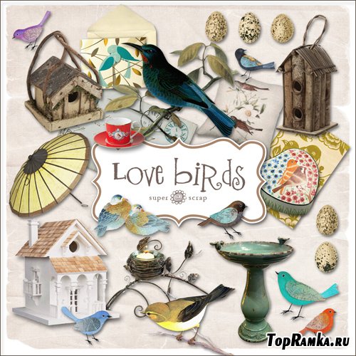 Scrap-kit - Love Birds