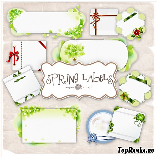 Scrap-kit - Spring Lables #3