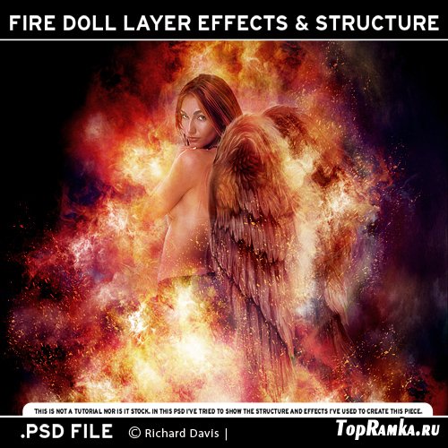 Facing Fire Doll Structure - PSD Source