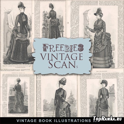 Scrap-kit - Vintage Fashion Illustrations