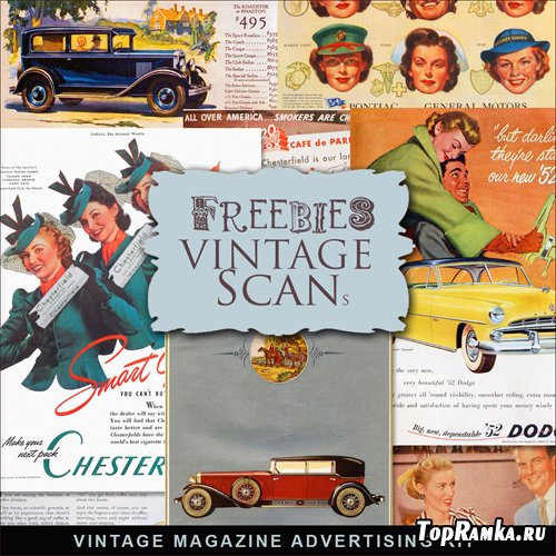 Scrap-kit - Vintage Magazine Advertizing
