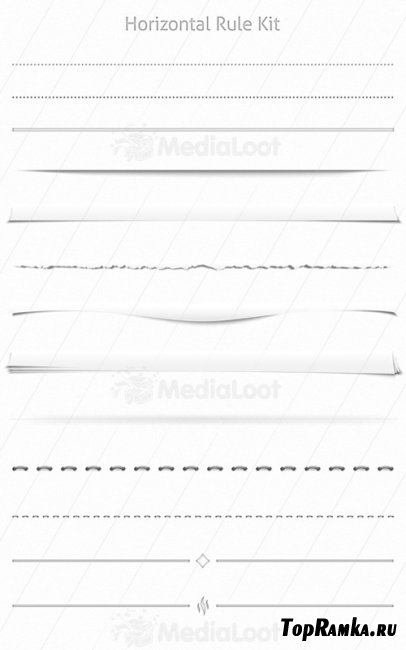 MediaLoot Horizontal Rule & Page Shadow Kit RETAIL