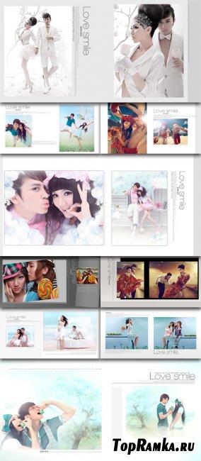 Photo templates love couple smiling photo