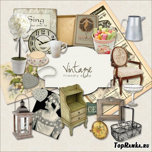 Scrap-kit - Vintage Subjects