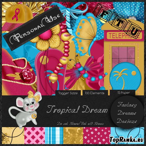 Scrap-set - Tropica Dream