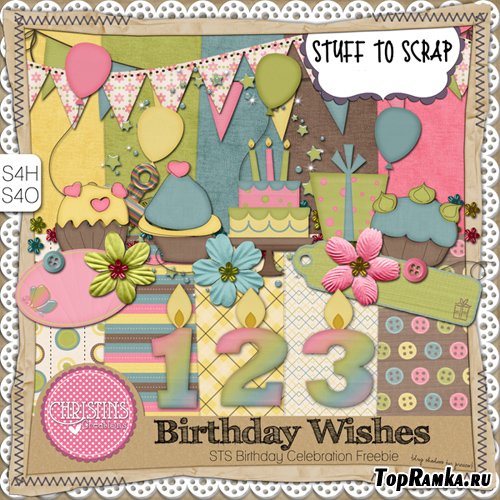 Scrap-set - Birthday Wishes