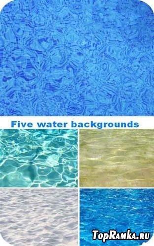 Five water backgrounds