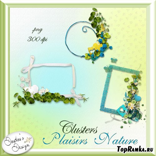 Scrap-kit - Clusters - Plaisirs Nature