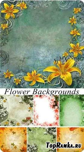 Antique floral backgrounds