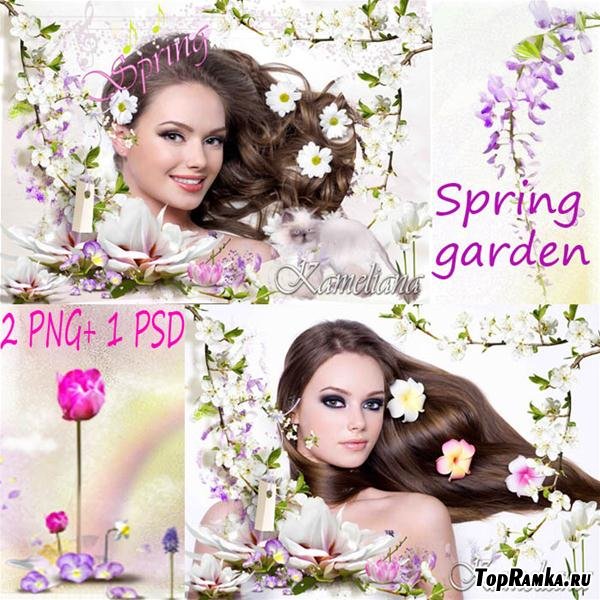    -  .  Frames - spring garden