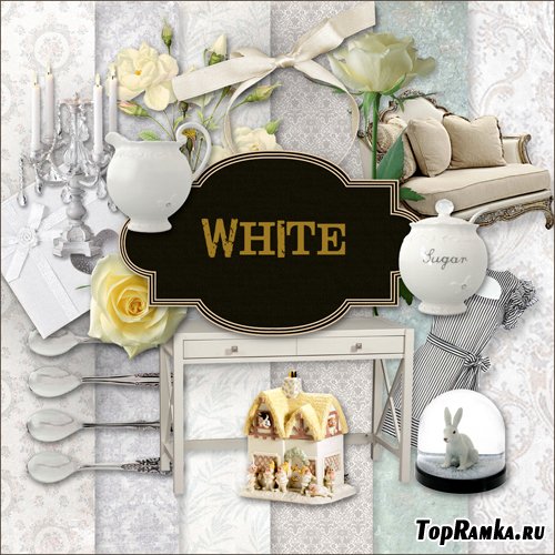 Scrap-kit - White Style Set
