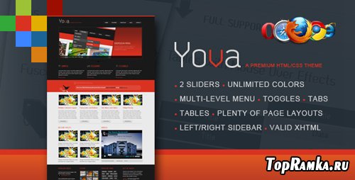 BuyStockDesign - Yova | A Premium HTML/CSS / With Two Sliders.Piecemaker/Nivo - RiP