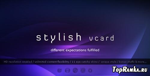 ThemeForest - Stylish Vcard - 11 Modern Skins (With Fixed Portfolio & Working Twitter Feed) - Rip