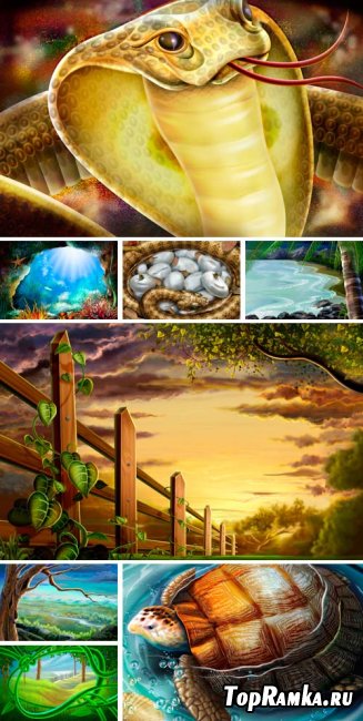PSD Illustrations - nature 6