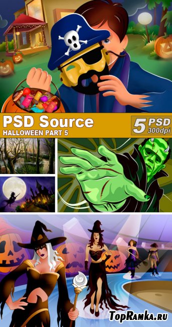 PSD Illustrations - Halloween 5