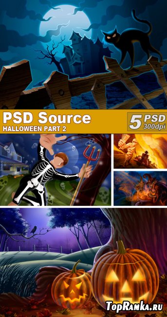 PSD Illustrations - Halloween 2