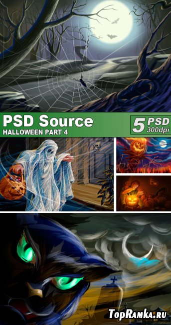 PSD Illustrations - Halloween 4