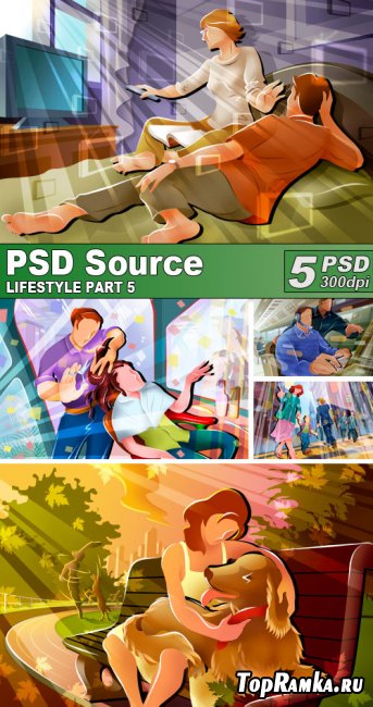 PSD Illustrations - Lifestyle 5