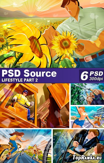 PSD Illustrations - Lifestyle 2