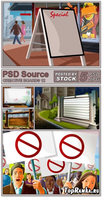 PSD Source - Creative boards 12