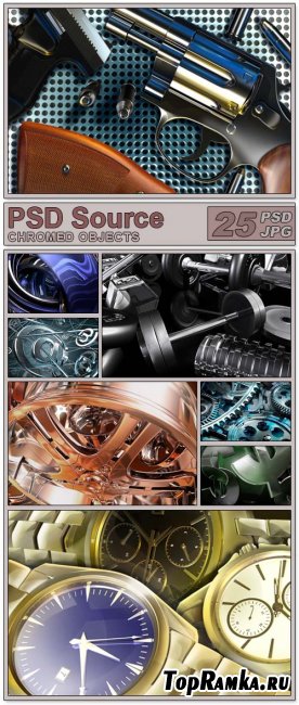 Chromed objects - PSD