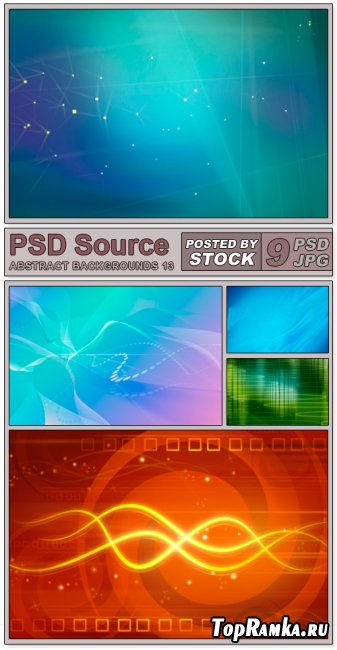 Layered PSD Files - Abstract backgrounds 13