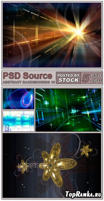 Layered PSD Files - Abstract backgrounds 10