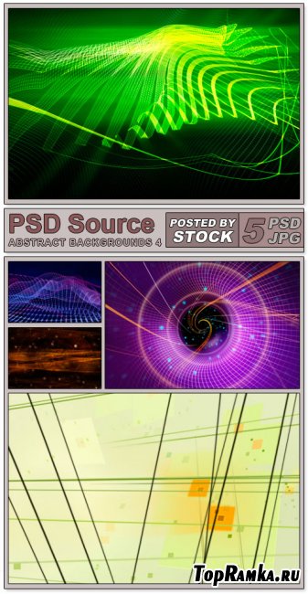 Layered PSD Files - Abstract backgrounds 4