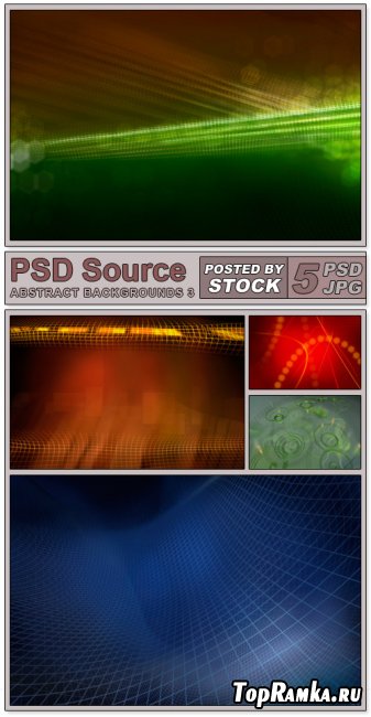 Layered PSD Files - Abstract backgrounds 3