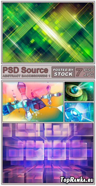 Layered PSD Files - Abstract backgrounds 1