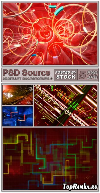 Layered PSD Files - Abstract backgrounds 9